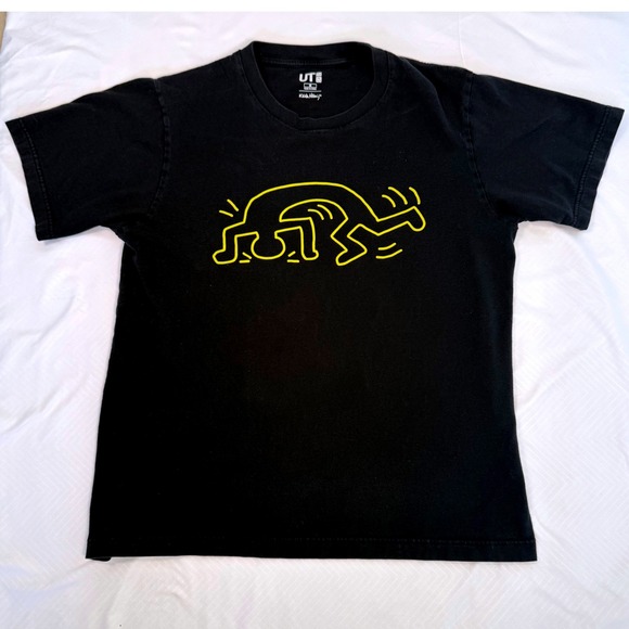 Uniqlo UT Other - Uniqlo UT Kids Keith Haring Black Graphic T Shirt Size Medium